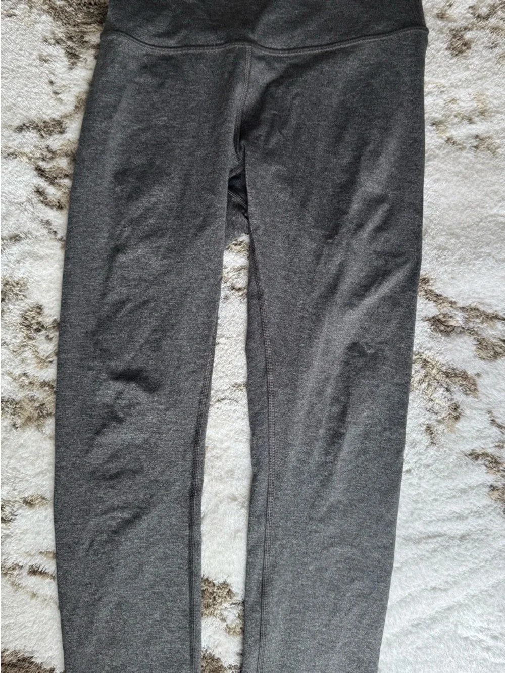 Lululemon High-Rise Charcoal Gray cropped Leggings - Picture 2 of 2